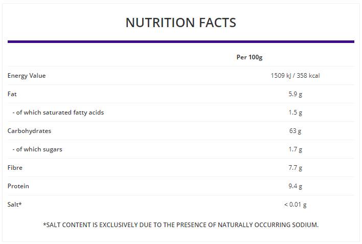 Oat Flour Whole Grain / Пълнозърнесто брашно 1000 грама - Feel You