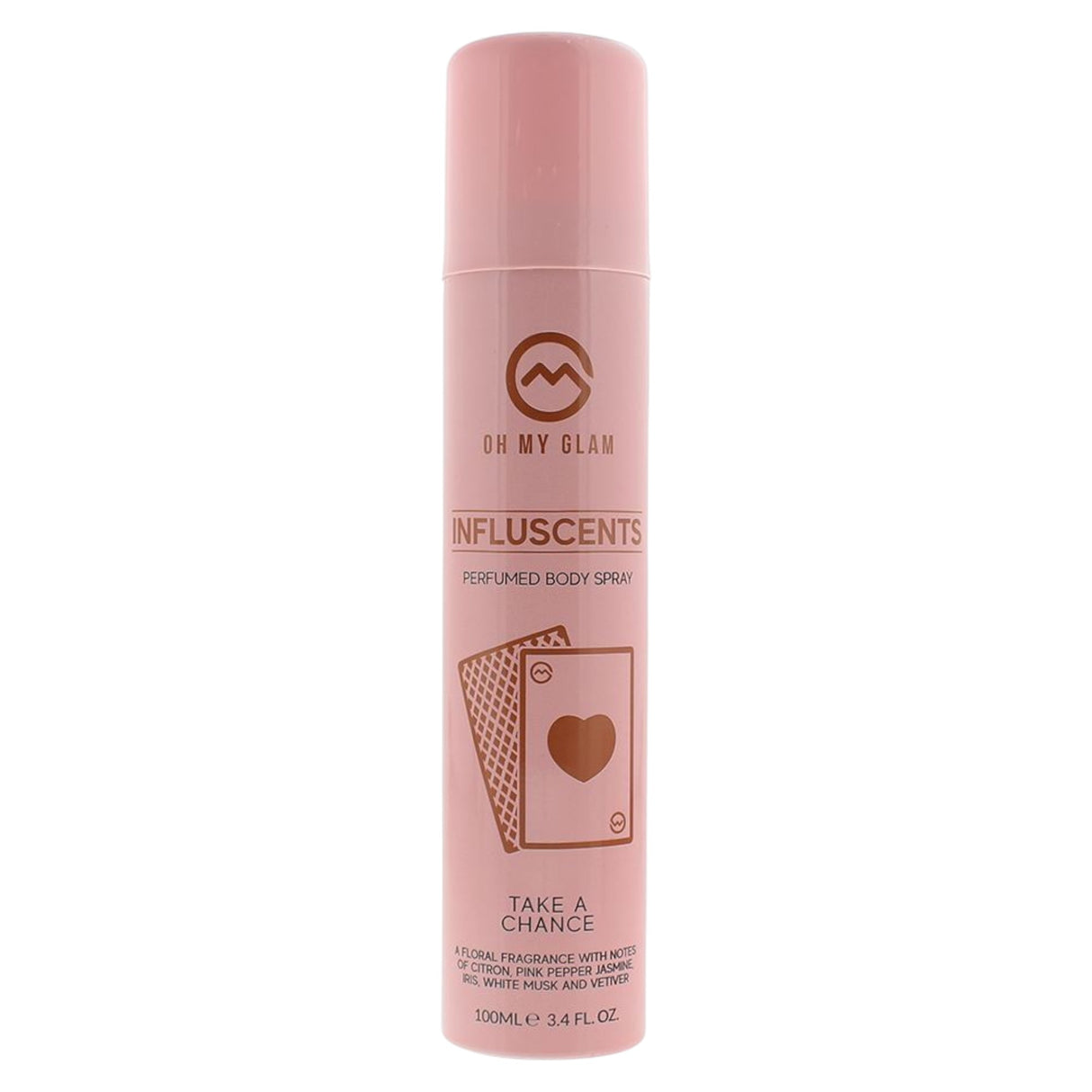 Oh My Glam, Influscent Take A Chance, Body Spray, White Musk, 100 ml - Feel You