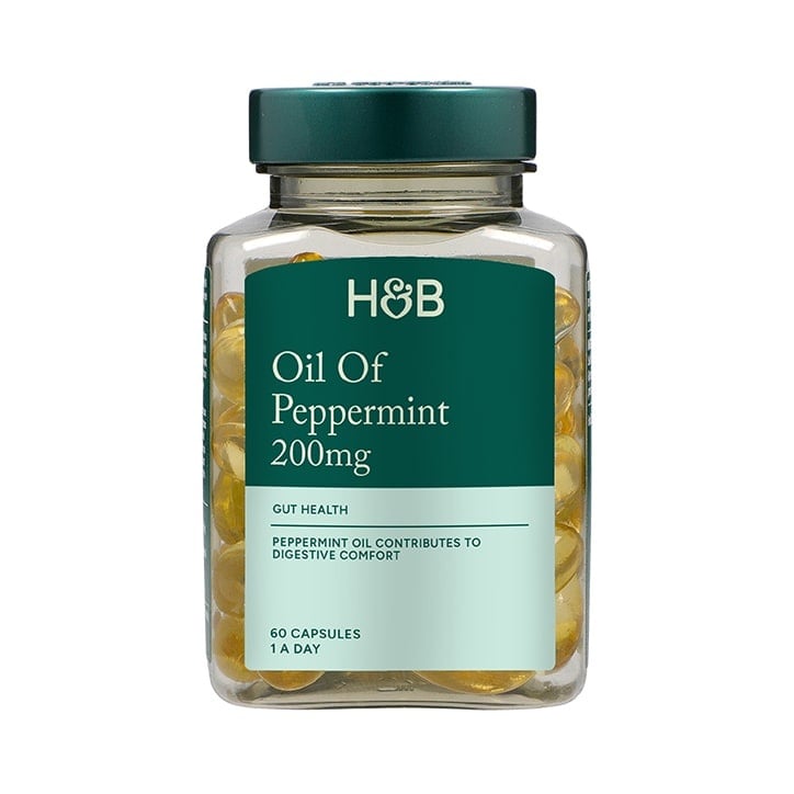 Концентрирано масло от мента (Oil of Peppermint) 200мг 60 капсули, H&B - Feel You