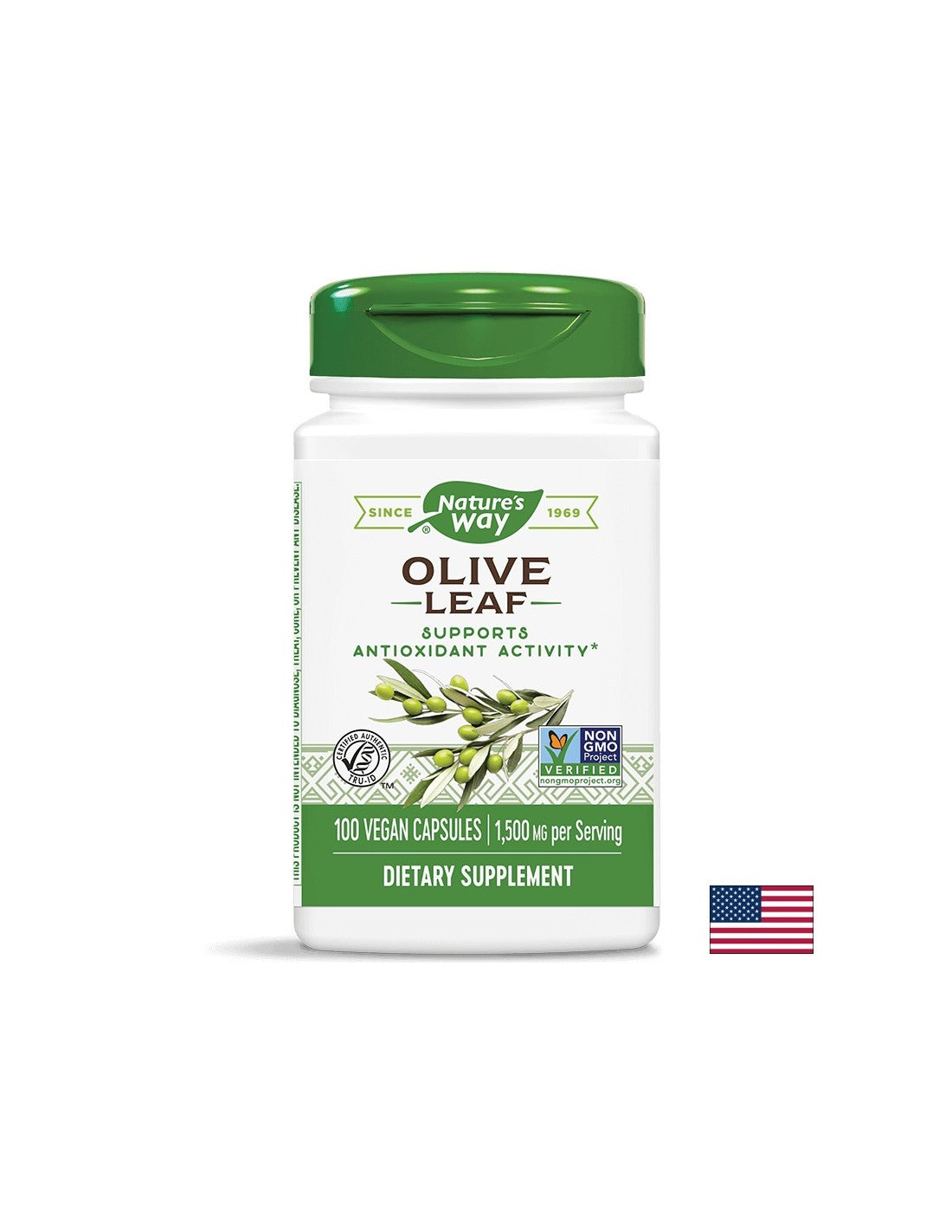 Olive Leaf/ Маслина (лист) 500 mg х 100 капсули Nature’s Way - Feel You