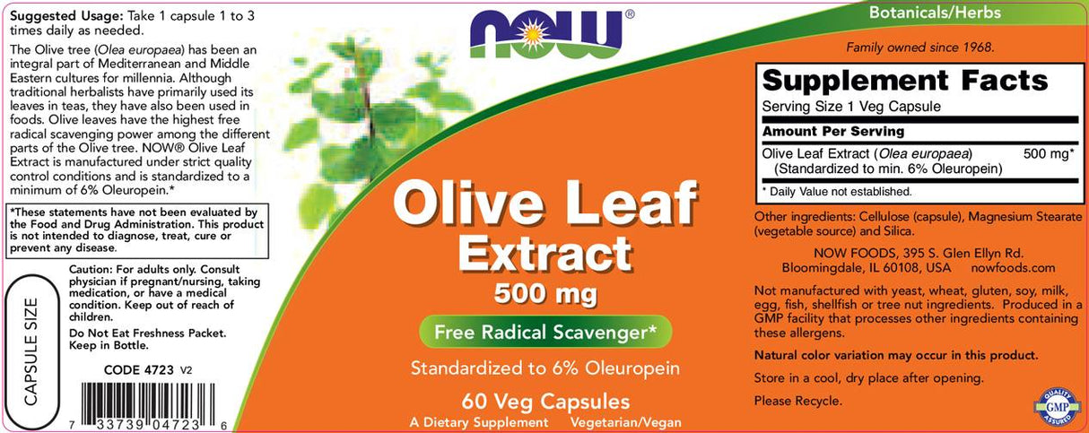 Olive Leaf Extract 500 mg - 60 капсули - Feel You
