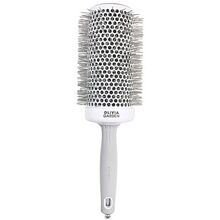 Olivia Garden - Expert Blowout Speed Round Brush Wavy Bristles White & Grey ( 65 mm ) - Feel You