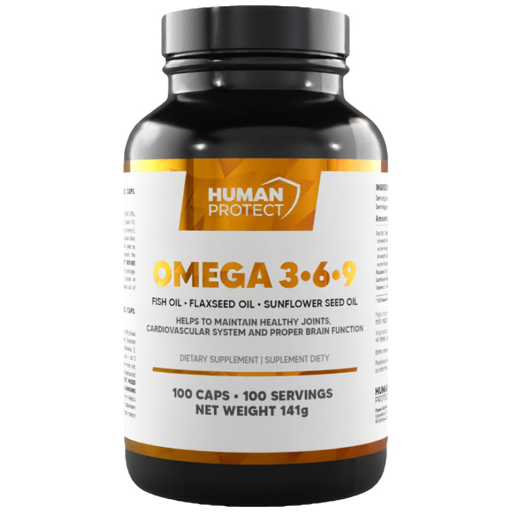 Omega 3-6-9 | with Fish Oil, Flax Oil & Sunflower Oil - 100 капсули - Feel You