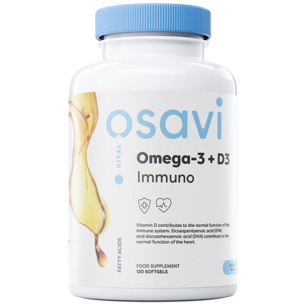 Omega-3 + D3 Immuno - 60 Гел капсули - Feel You