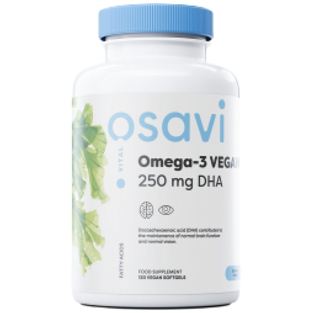 Omega-3 Vegan | 250 mg DHA - 120 Гел капсули - Feel You