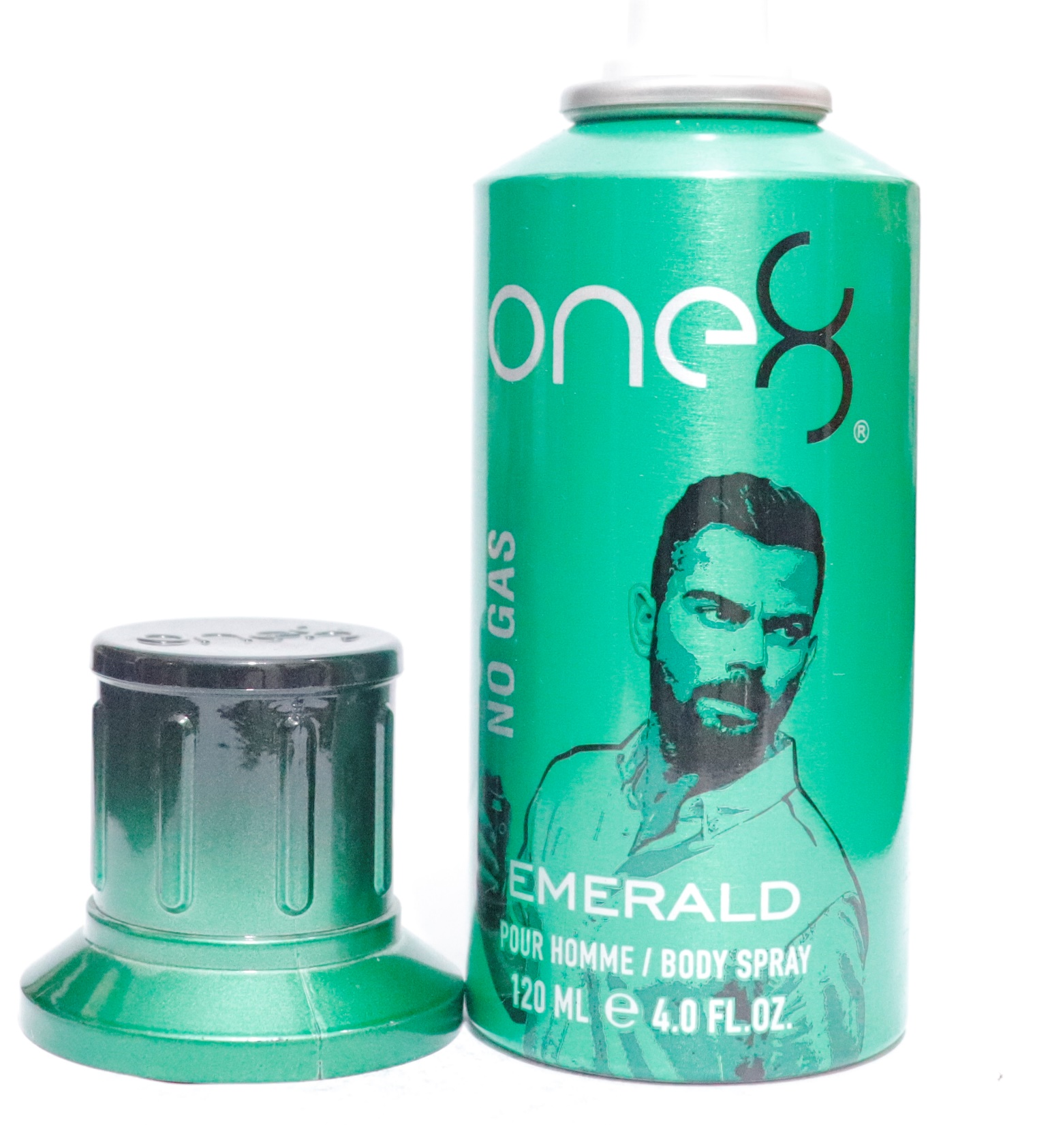 One 8, Emerald No Gas, Scented Spray, For Men, 120 ml - Feel You