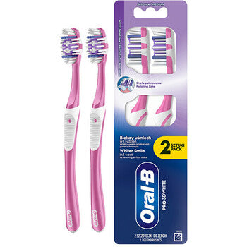 Oral B - Pro-3D White Whitening Clean Medium Toothbrush - Toothbrush (2 pcs) - Feel You