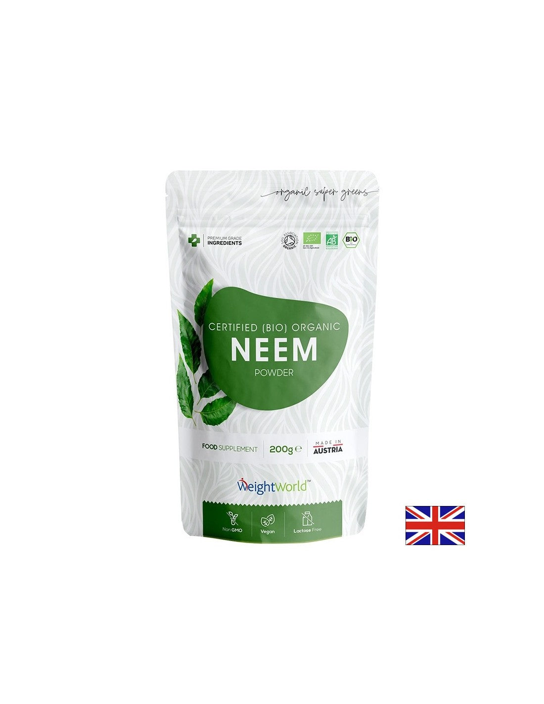 Красива коса и кожа - Нийм (лист) Organic 2 g, прах 200 g - Neem - Feel You