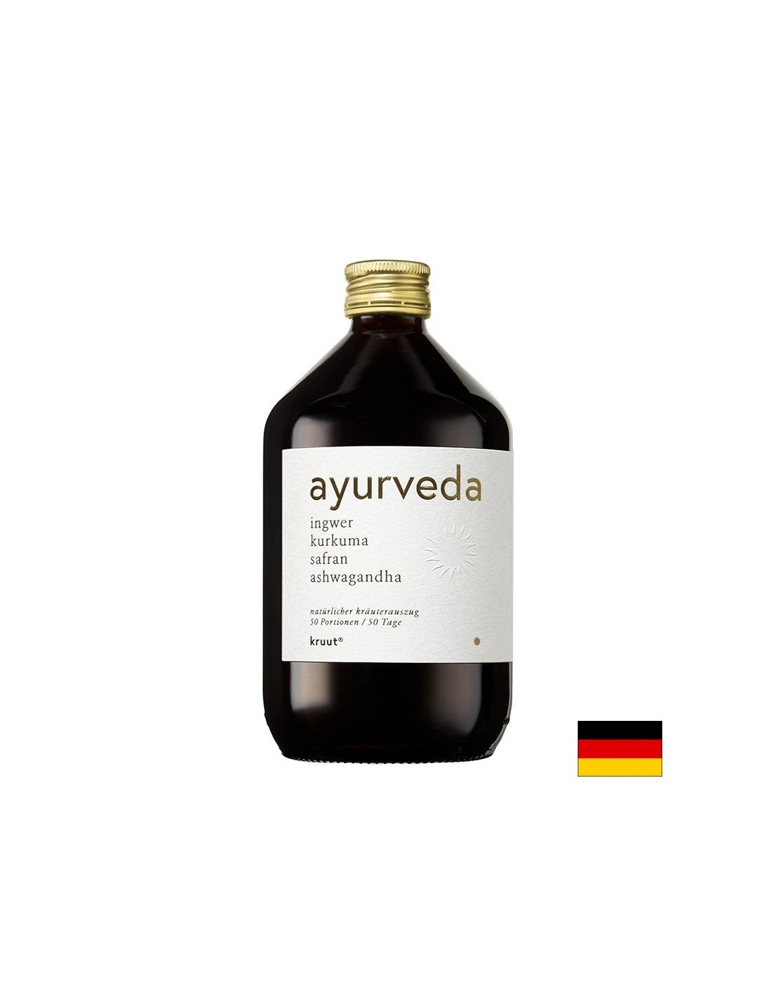Еликсир Аюрведа - Oxymel Ayurveda с шафран, ашваганда и куркума, 500 ml, 50 дози - Feel You