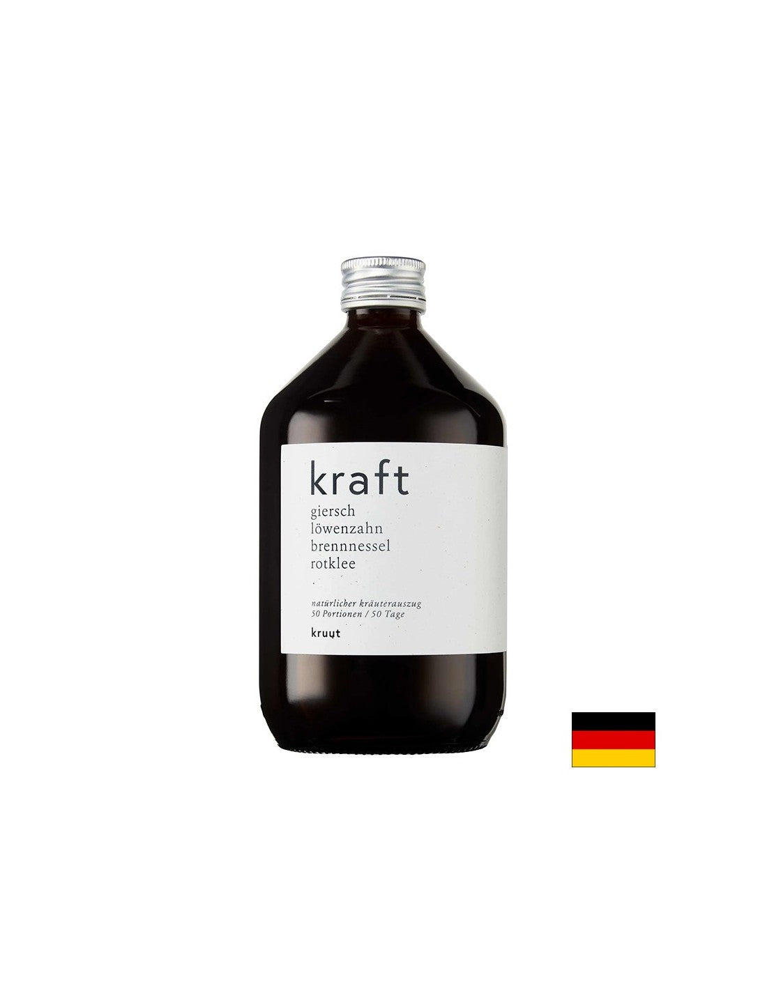 Еликсир за енергия и лекота - Oxymel Kraft с коприва, глухарче и червена детелина, 500 ml, 50 дози - Feel You
