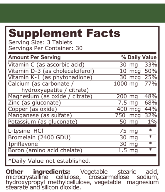 BONE HEALTH - 90 tablets - Feel You