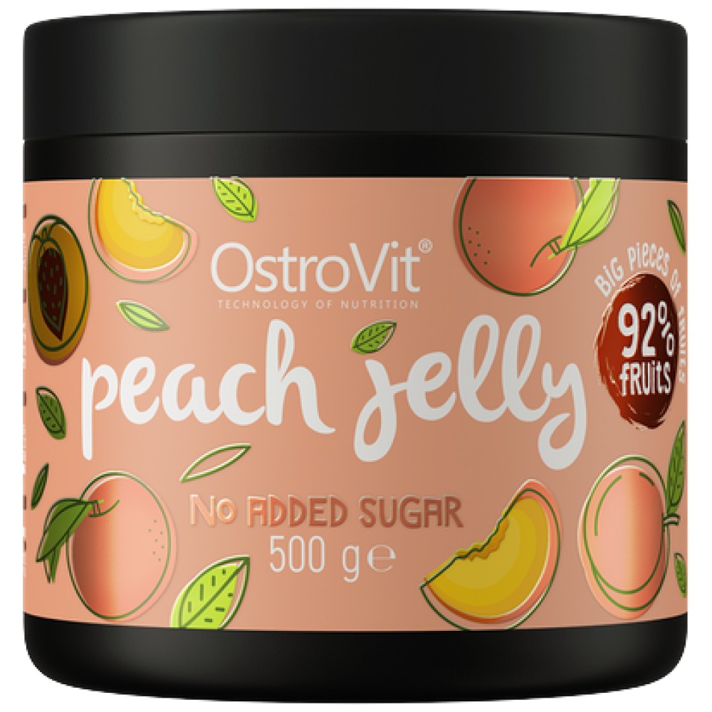Peach Jelly | 92% Real Fruits ~ No Added Sugar - 500 грама - Feel You