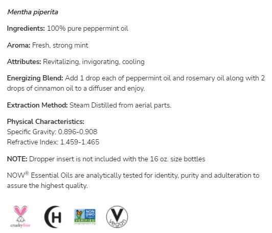 Peppermint Oil | 100% Pure Mentha Piperita - 30 мл - Feel You