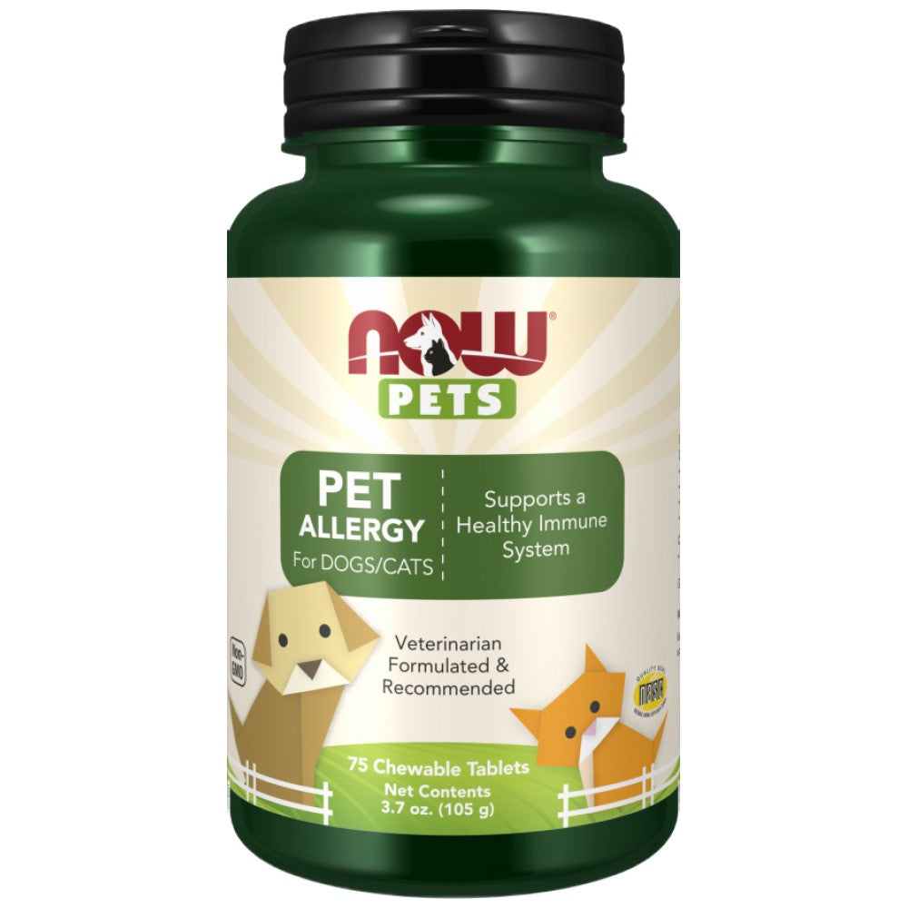 Pet Allergy Chewable Tablets | For Dogs & Cats - 75 Дъвчащи таблетки - Feel You