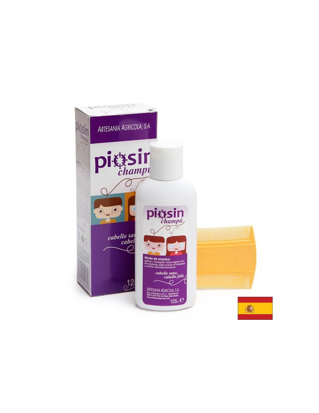 Piosin champú - Шампоан против въшки, 125 ml Artesania - Feel You