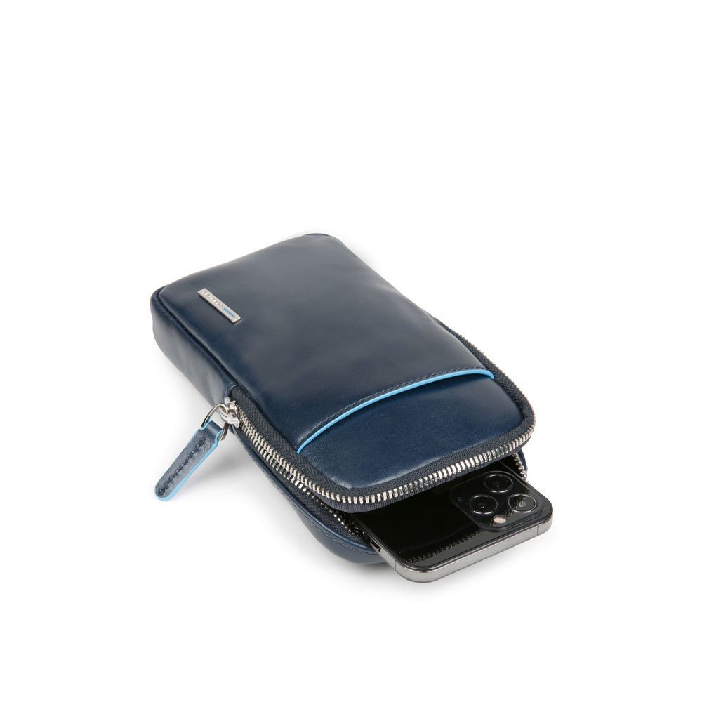 Piquadro, Piquadro, Leather Wallet, Phone Holder, 42023100, Black, For Men - Feel You