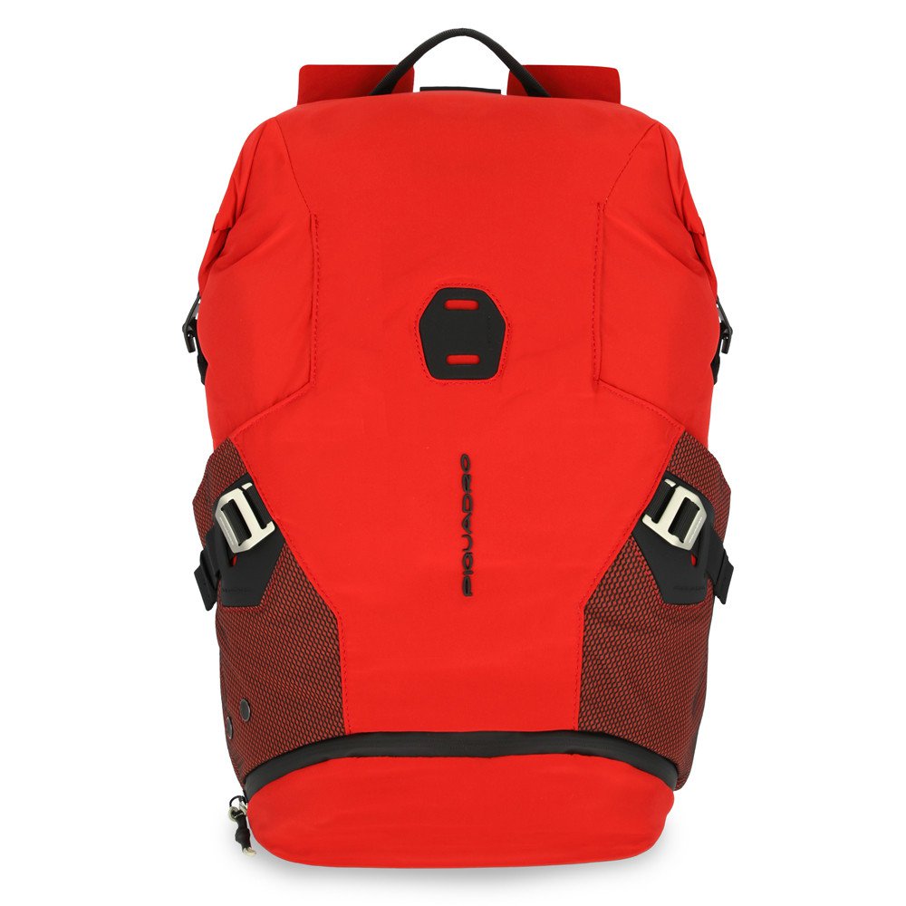 Piquadro, Piquadro, Nylon, Textile Backpack, Red, Laptop And Ipad Wallet Key Holder, Unisex - Feel You