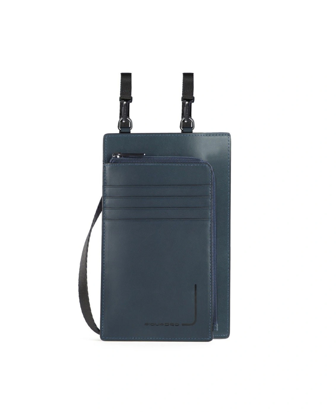 Piquadro, Tasche, Leather Crossbody Bag, Blue, 11.5 x 19 x 2 cm, For Men - Feel You