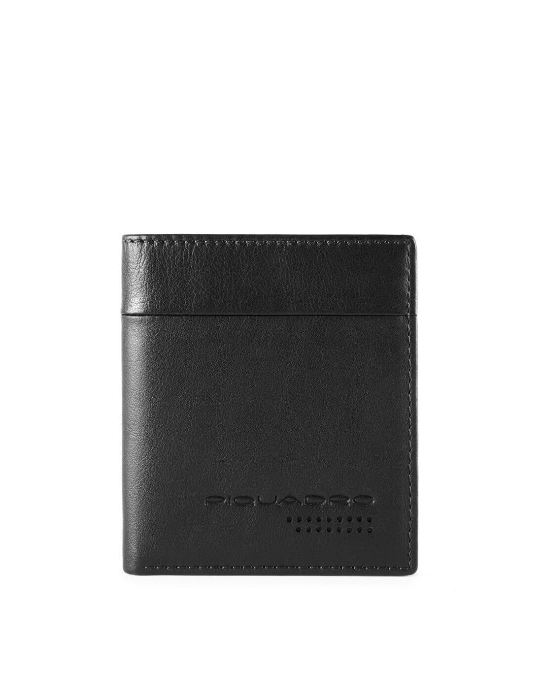 Piquadro, Urban, Leather Wallet, Credit Card Case, Black, For Men - Feel You