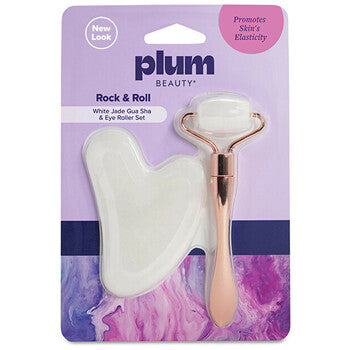 PlumBeauty - Rock & Roll Set - Masážní váleček a Gua sha
