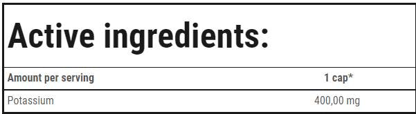 Potassium 400 mg - 90 капсули - Feel You