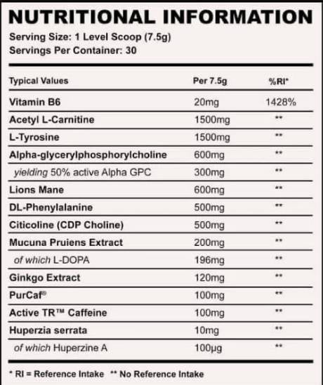 Pre Focus+ | with Stimulants & Nootropics - 225 грама - Feel You
