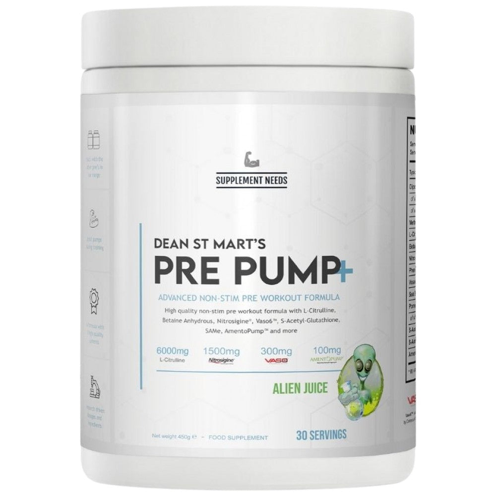 Pre Pump+ | Advanced Non-Stim Pre-Workout - 450 грама - Feel You