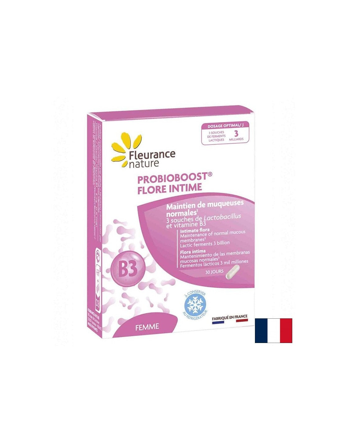 Пробиотик за добра интимна флора Probioboost, 30 капсули Fleurance Nature - Feel You