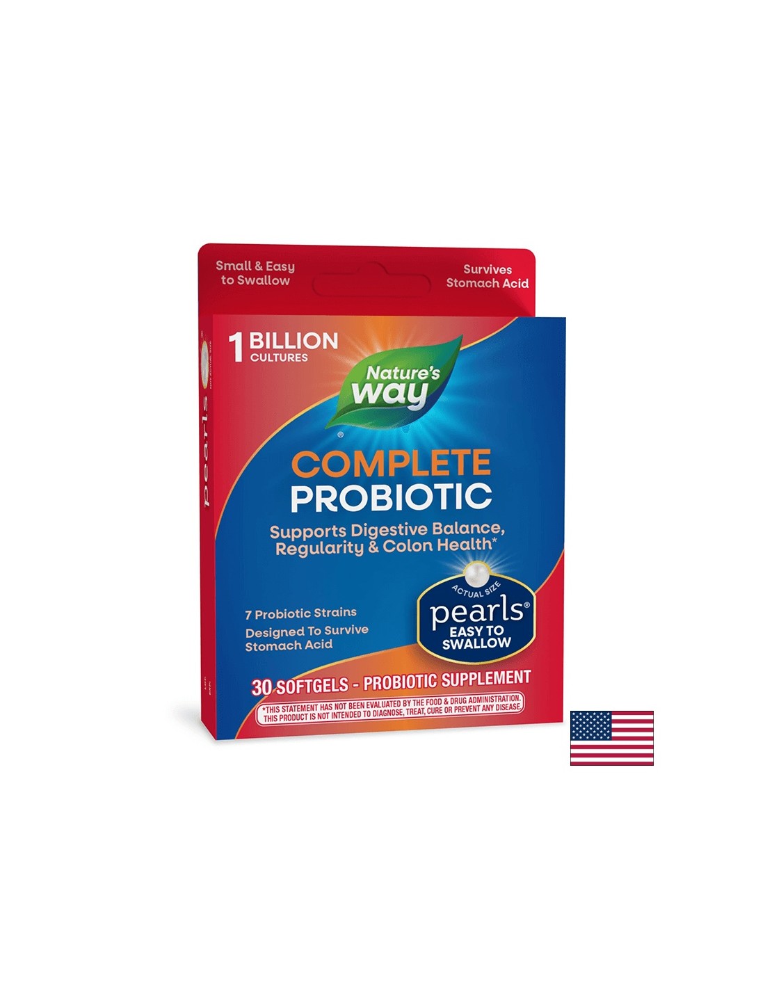 Probiotic Pearls Complete Digestive Health / Пробиотик за добро храносмилане, 30 софтгел капсули Nature’s Way - Feel You