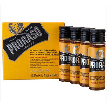Proraso - Wood & Spice Hot Oil Beard Treatment - Restructuring beard oil - 68ml