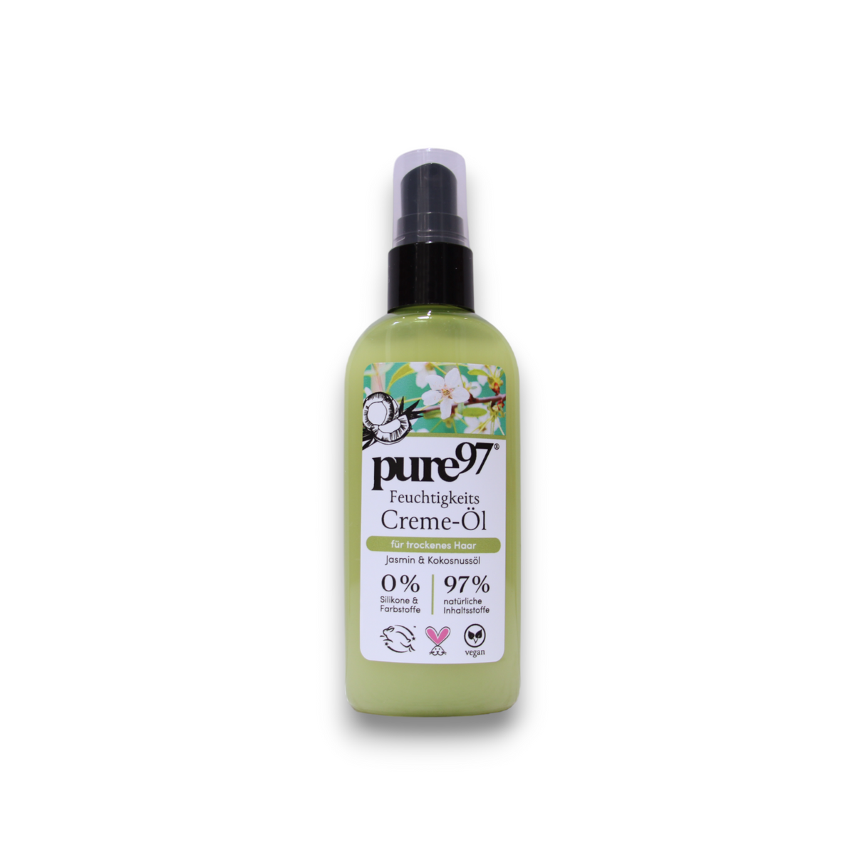 Pure97, Jasmin & Kokosnuss, Hair Cream Treatment, For Heat Protectant, 100 ml - Feel You