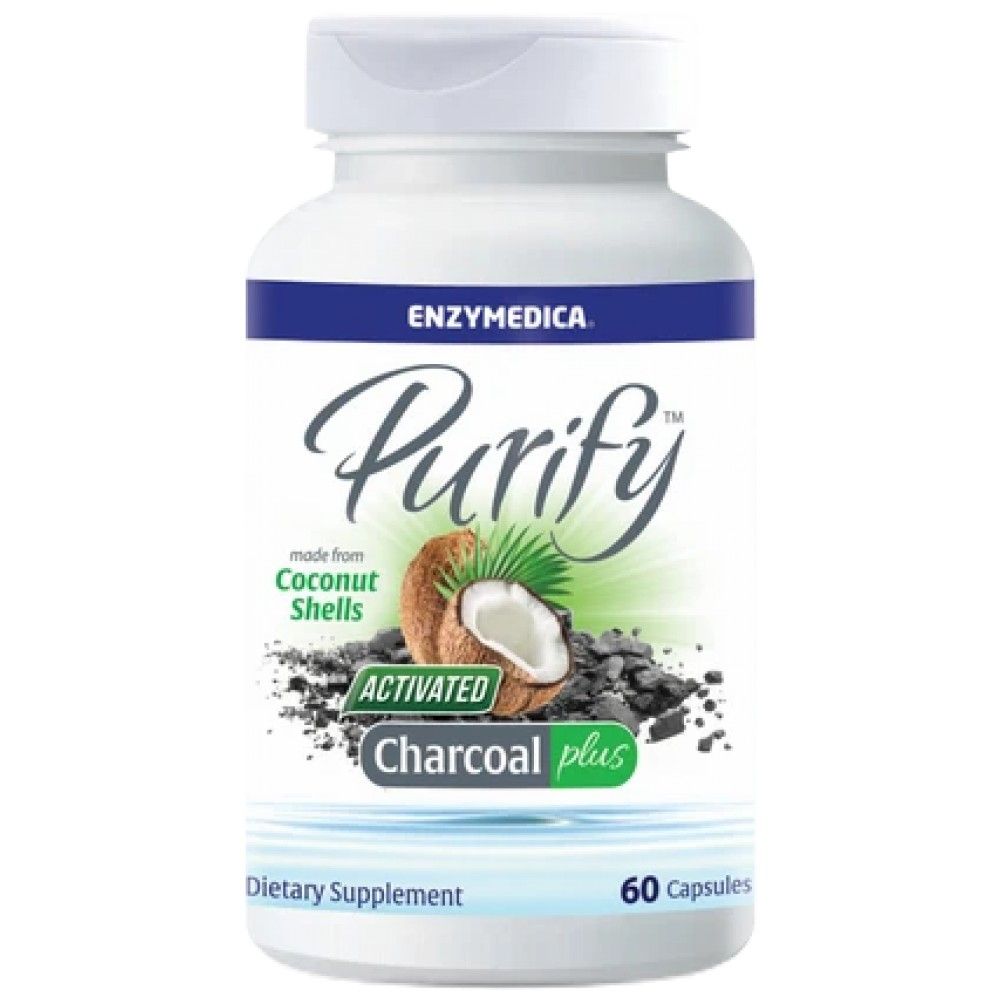 Purify Activated Charcoal Plus - 60 капсули - Feel You