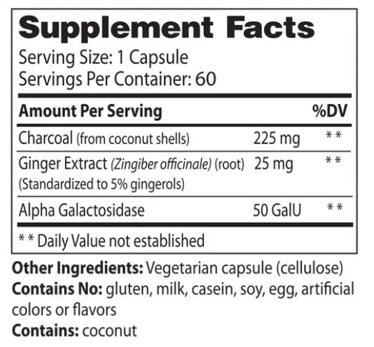 Purify Activated Charcoal Plus - 60 капсули - Feel You