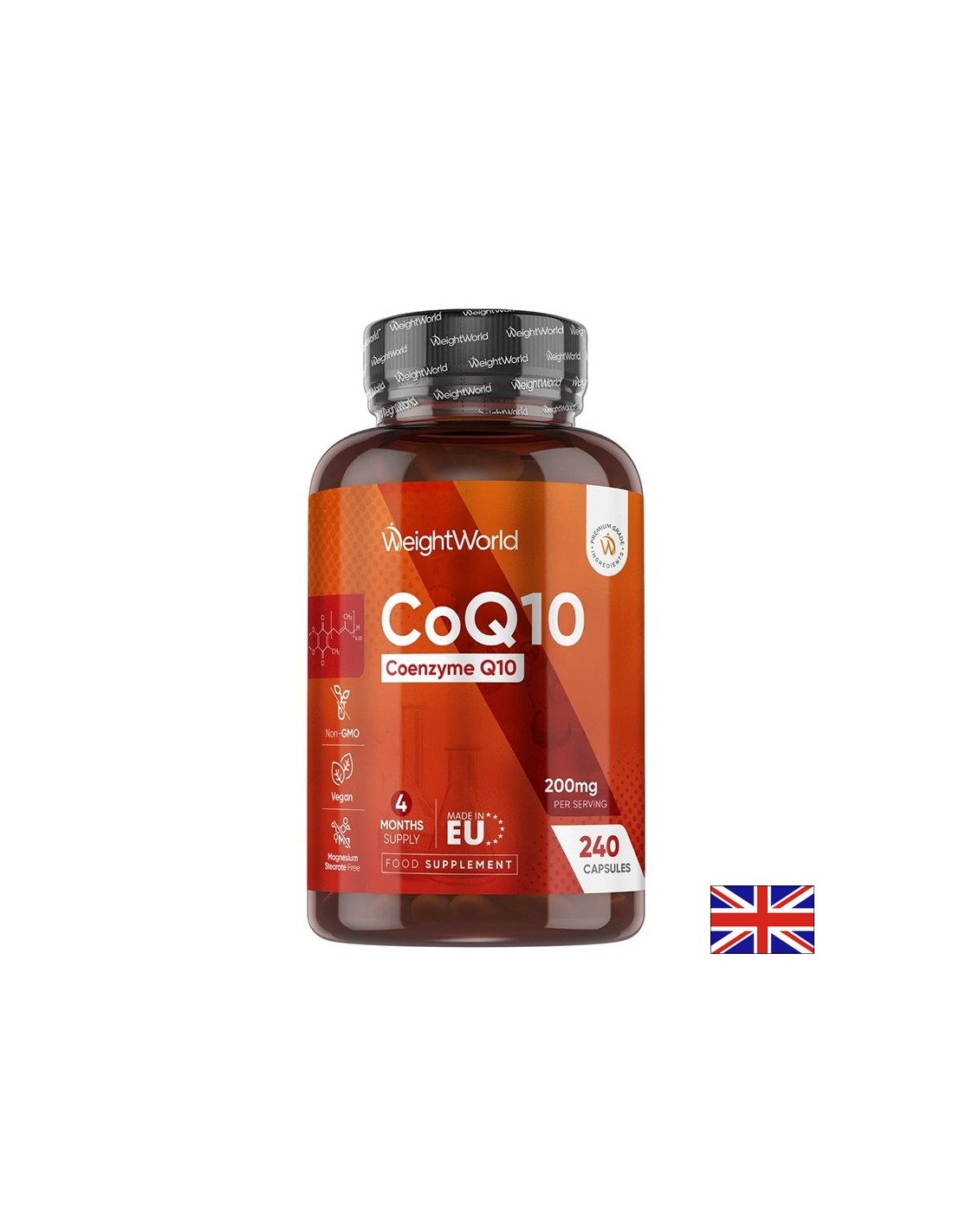 Коензим Q10 – Енергия и подкрепа на сърдечно-съдовата система, 100 mg, 240 капсули - Feel You