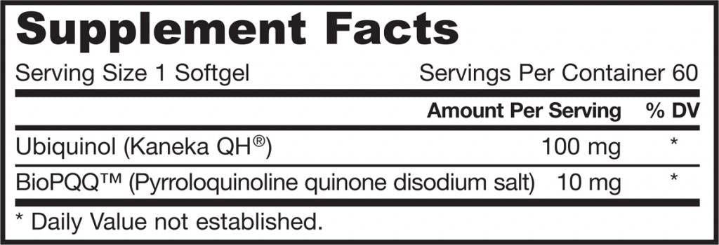 QH + PQQ (ubiquinol + pyrroloquinoline quinone) - 60 Гел капсули - Feel You