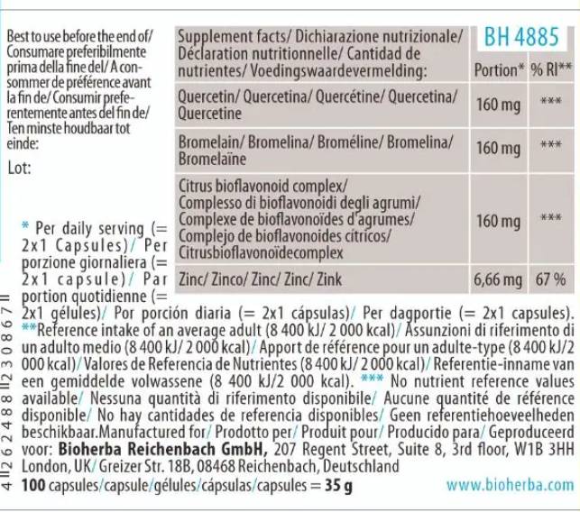 Quercetin Complex 100 mg - 100 капсули - Feel You