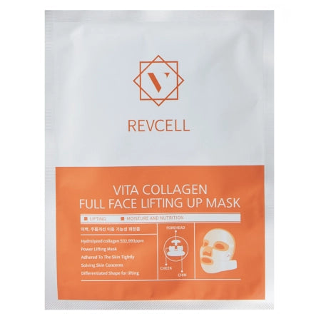 REVCELL - Vita Collagen Full Face Lifting Up Mask - Lifting Sheet mask - 1pc/19g - Feel You