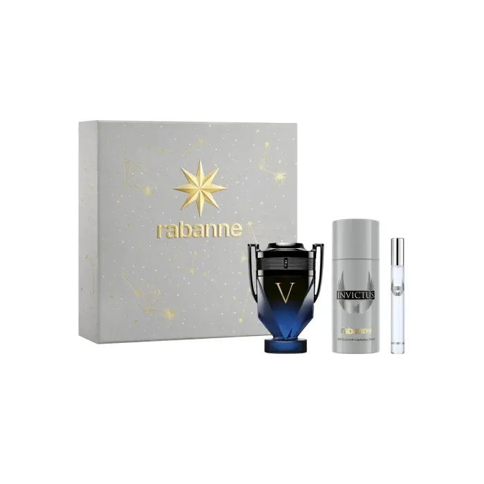 Rabanne Invictus Victory Elixir Eau De Perfume Spray 100ml Set 3 Pieces - Feel You
