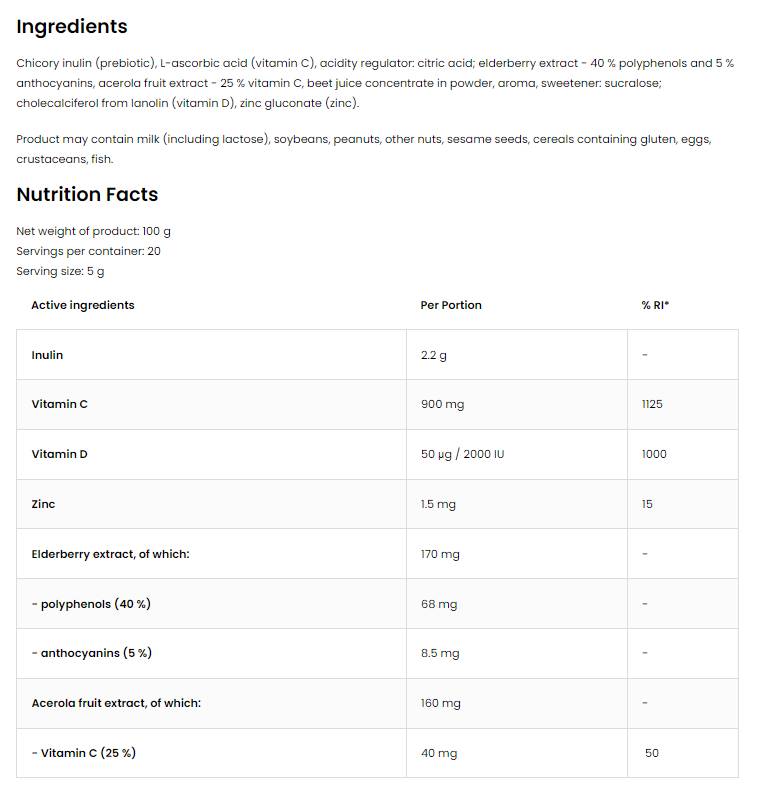 Immune Aid Powder 100 грама - Feel You