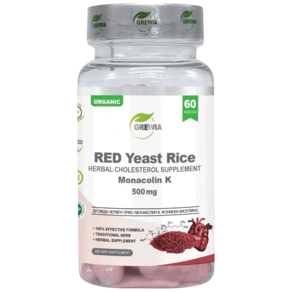 Red Yeast Rice Monacolin K & Folic acid - 60 капсули - Feel You