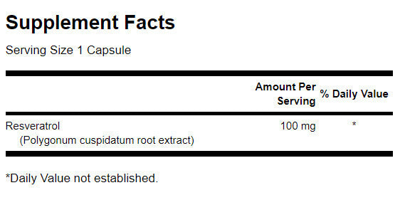 Resveratrol 100 mg - 30 капсули - Feel You