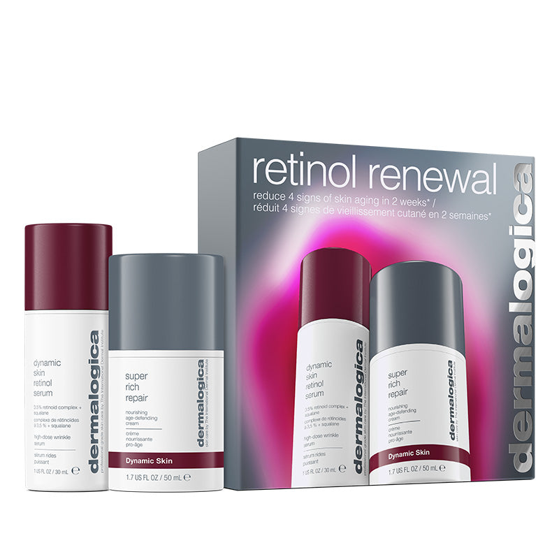 Retinol Renewal Set Dermalogica: Dynamic Skin, Retinol, Anti-Wrinkle, Serum, For Face, 30 ml + Dynamic Skin, Age-Defying, Cream, For Face, 50 ml - Feel You