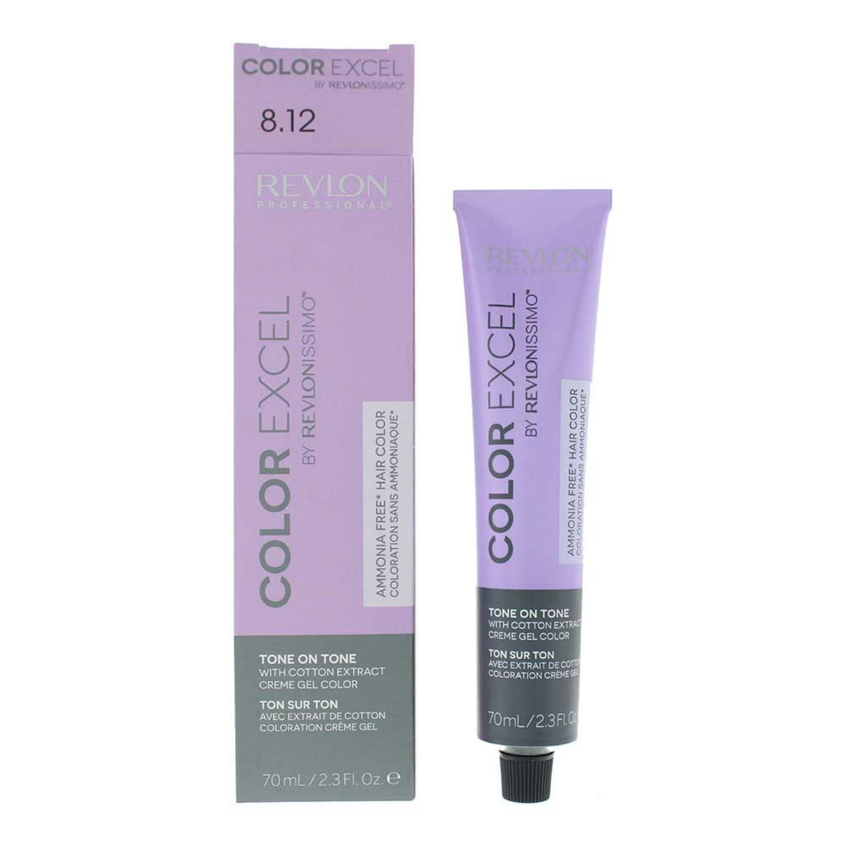 Revlon, Color Excel, Semi-Permanent Hair Dye, 8.12 Light Ash Iridescent Blonde, 70 ml - Feel You