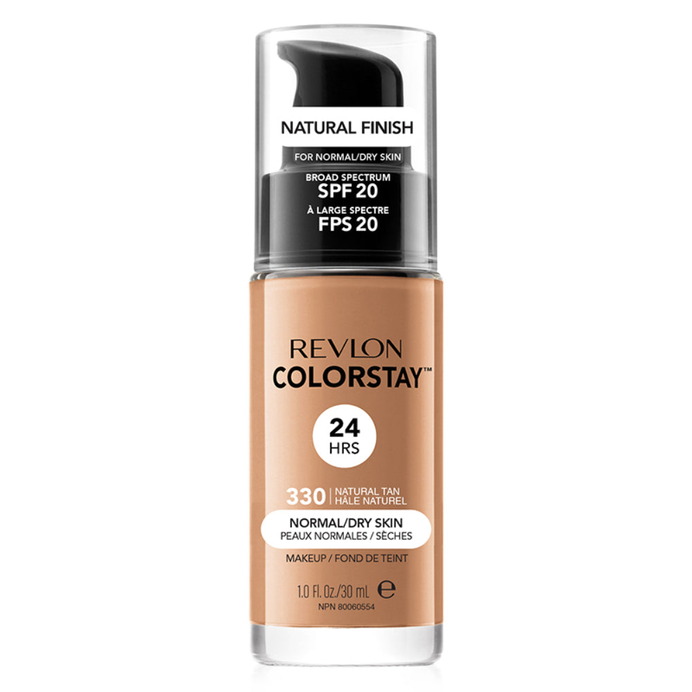 Revlon, Color Stay, Long Lasting, Liquid Foundation, 330, Natural Tan, SPF 20, 30 ml - Feel You