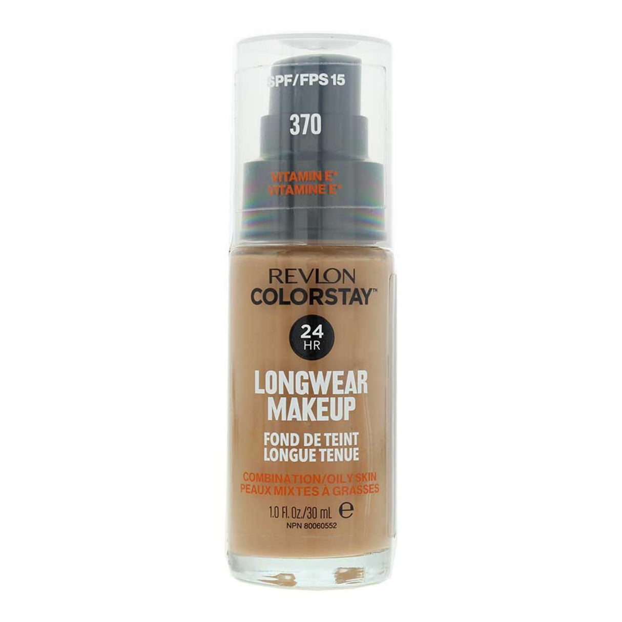 Revlon, ColorStay 24h, Matte, Liquid Foundation, 370, Natural Tan, SPF15, 30 ml - Feel You