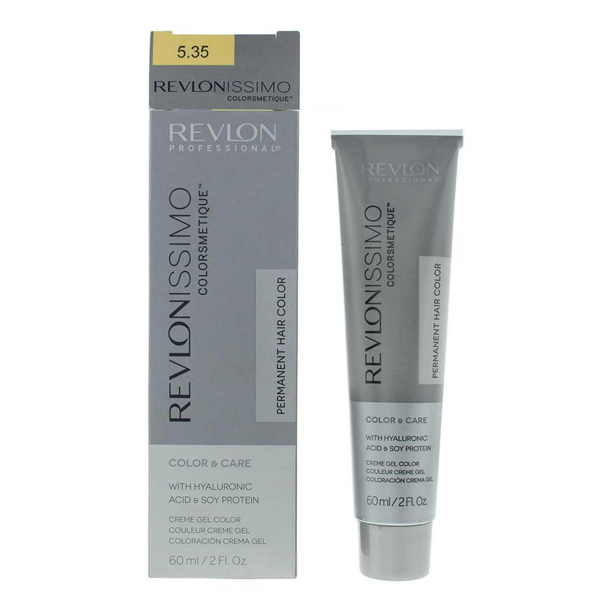Revlon, Revlonissimo Colorsmetique, Permanent Hair Dye, 5.35 Light Amber Brown, 60 ml - Feel You