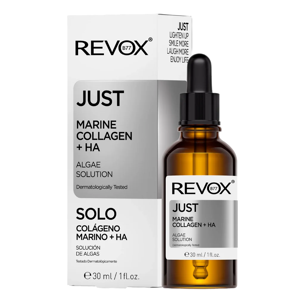 Revox B77, Just, Marine Collagen + HA, Deep Hydration, Serum, For Face & Neck, 30 ml - Feel You