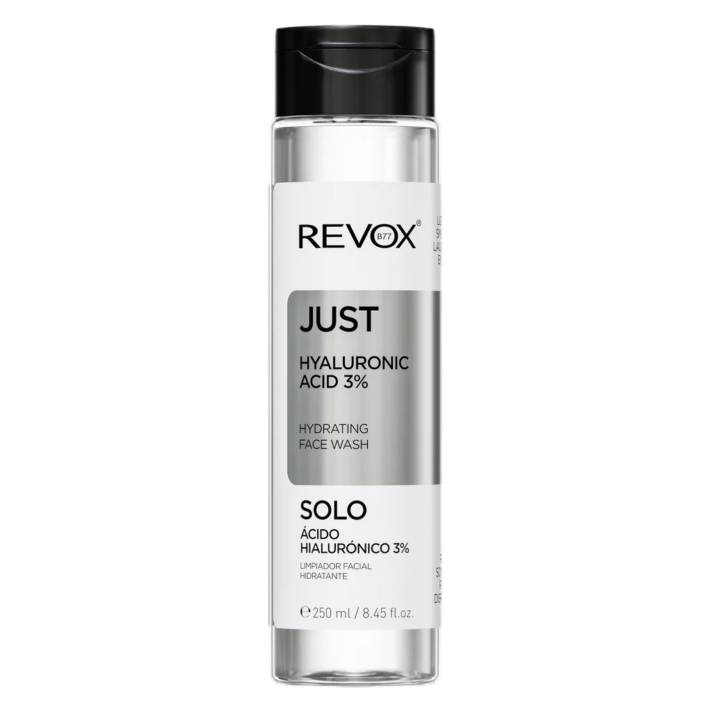 Revox B77, Just Squalane, Hyaluronic Acid 3%, Eliminates Impurities, Cleansing Lotion, For Face, 250 ml - Feel You