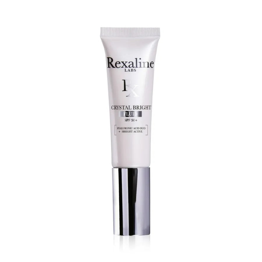 Rexaline, Crystal Bright, Hyaluronic Acid + 3 Bright Active, Illuminating, Fluid, For Face, SPF 50+, 30 ml *Tester - Feel You
