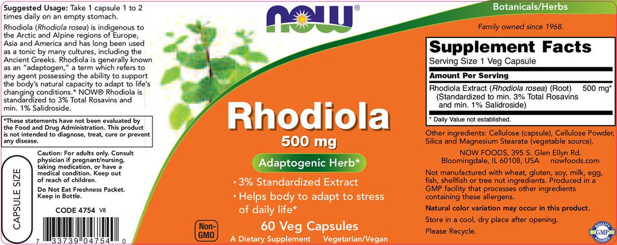 Rhodiola 500 mg - 60 капсули - Feel You